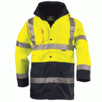 PARKA POLYESTER 4 EN 1 HI-VIZ HI-WAY JAUNE/GRIS T2XL - EURO PROTECTION - 70593
