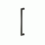 POIGNÉE BÂTON DE MARÉCHAL CARRÉE SEATTLE ES46 POUR PORTE BATTANTE - LONGUEUR 325 MM - GRIS TITANIUM KARCHER DESIGN