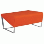 POUF 2 PLACES FACETT PVC URBAN ORANGE