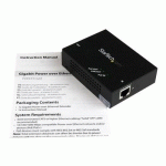 STARTECH.COM RÉPÉTEUR GIGABIT POE+ À 1 PORT - EXTENDEUR POWER OVER ETHERNET 802.3AT ET 802.3AF - 100 M