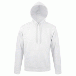 SWEAT PERSONNALISABLE CAPUCHE EXPERT CLASSIQUEMOLLETON BLANC