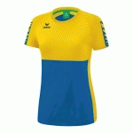 T-SHIRT FEMME - ERIMA - SIX WINGS ROY/JAUNE