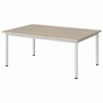 TABLE MALIBU 120X80 T1 4P STRA ABS ACACIA/BLC 9016