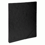 CLASSEUR 2 ANNEAUX 15MM CARTE LUSTRÉE IMPRIMÉE - A4 - NOIR - LOT DE 10