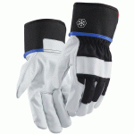 GANTS DE PROTECTION THERMIQUE ARTISAN DOUBLÉS - POIGNET OUVERT - NOIR/BLANC - T9 - BLAKLADER