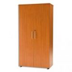 MT INTERNATIONAL ARMOIRE 90X48X H 180 CM  MERISIER - 1 TABLETTE FIXE + 3 TABLETTES AMOV - FERM CLÉ