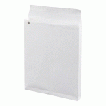 POCHETTE À SOUFFLETS 3 CM KRAFT BLANC ARMÉ 260 X 330 MM BRUNEAU 120 G SANS FENÊTRE - BOÎTE DE 50