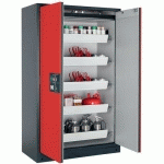 ARMOIRE SÉCURITÉ Q-CLASSIC-90 Q90.195.120 GRIS/ROUGE