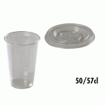 COUVERCLE PLAT CRISTAL POUR GOBELETS À  SMOOTHIES 30 À  57CL