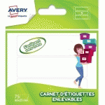 ETIQUETTE ADHÉSIVE 80 X 23 MM (VENDU PAR 75)