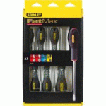 JEU DE 7 TOURNEVIS POZI/PH FATMAX - STANLEY