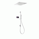 KIT DE DOUCHE THERMOSTATIQUE ÉLECTRONIQUE ET ENCASTRÉ SHOWER TECHNOLOGY CHROMOTHERAPY AVEC CONTRÔLE ÉLECTRONIQUE COMPRIS (NOIR)
