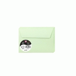 PAQUET DE 20 ENVELOPPES POLLEN 114X162MM 120G/M2 - VERT - LOT DE 4