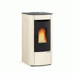 POÊLE À GRANULÉS VENTILÉ - 7 KW - RÉSERVOIR 15 KG - IVOIRE - SABRY 5.0 EXTRAFLAME