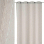 2 RIDEAUX RAYURES 140X260CM CONTEMPO TAUPE - TAUPE