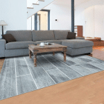 JADOREL - 80X150 - TAPIS SALON OMEGOU GRIS 80X150 OEKO TEX® EN POLYPROPYLÈNE DOUX ET SOYEUX - GRIS