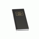 AGENDA JOURNALIER BREPOLS EUROS / CENTIMES BANQUIER LONG 2 - ANNÉE 2026 - 14,3 X 33 CM NOIR