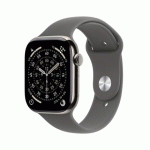 APPLE WATCH APPLE WATCH SERIES 11 GPS + CELLULAR 46MM BOITIER EN TITANE NATUREL AVEC BRACELET SPORT GRIS MINÉRAL - S/M
