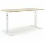 BUREAU RÉGLABLE STEELFORCE PRO 470 SLS 180 CM - BLANC CHÊNE - ACTIFORCE
