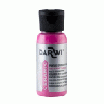 LOT DE 4 - DARWI FLACON DE 50 ML DE PEINTURE SUR CÉRAMIQUE À FROID - ROSE