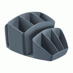 POT À CRAYONS CEP 6 COMPARTIMENTS - GRIS