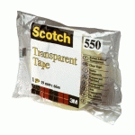RUBAN ADHÉSIF SCOTCH TRANSPARENT - LARGEUR 19 MM X LONGUEUR 66 M