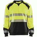 SWEAT HAUTE-VISIBILITÉ JAUNE FLUORESCENT/NOIR TAILLE XL - BLAKLADER