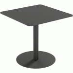 TABLE D'EXTÉRIEUR CROSS CARRÉE 80X80CM H75CM - PLATEAU NOIR - PAPERFLOW
