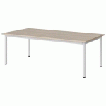 TABLE MALIBU 160X80 T2 4P STRA ABS ACACIA/BLC 9016