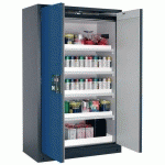 ARMOIRE SÉCURITÉ Q-PEGASUS-90 Q90.195.120.WDAC GRIS/BLEU - ASECOS