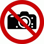 PICTOGRAMME D'INTERDICTION ISO EN 7010 - INTERDICTION DE PHOTOGRAPHIER - P029  - PVC - 315