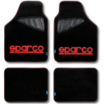 SET DE TAPIS DE VOITURE SPARCO - TISSU - ROUGE - ROUGE