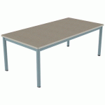 TABLE CARÉLIE MOB 160X80 T3 STR POLY. ÉRABLE G. BEIGE/LAGON - MOBIDECOR