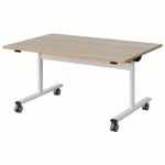 TABLE MALIBU RAB. 120X80 T3 DL STRA ALAISÉ ACACIA/BLC 9016