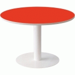 TABLE RONDE Ø 115 CM EASY OFFICE PLATEAU ROUGE - PAPERFLOW