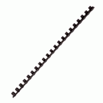 BAGUETTE RELIURE ANNEAUX PLASTIQUE PAVO 10 MM NOIRE - BOÎTE DE 100