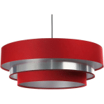 BPS KONCEPT - SUSPENSION TRINITI - ROUGE INTÉRIEUR ARGENTÉ - ROUGE INTÉRIEUR ARGENTÉ