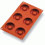 GASTROFLEX PLAQUE GN 1/3 325X176 DE 6 SAVARINS 6.5 CM