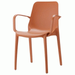 LOT DE 4 FAUTEUILS GINEVRA - TERRACOTTA - S-CAB