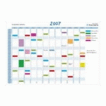 PLANNING MAGNÉTIQUE ANNUEL EFFAÇABLE À SEC - EXAPLANNER