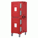SHERPA CONTENEUR ISOTHERME MULTI-STANDARD 2 MODULES AVEC ROUES - 346 L - AVEC ÉCHELLE 600X400 9 NIVEAUX