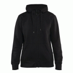 SWEAT ZIPPÉ À CAPUCHE FEMME NOIR TAILLE XL - BLAKLADER