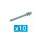 ING FIXATIONS - TIGE FILETÉE M12 X 115 - SACHET DE 10 - A060080