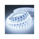 TRADE SHOP TRAESIO - BOBINE BANDE LED FLEXIBLE 5050 5M LUMIÈRE ADHÉSIVE INTÉRIEUR EXTÉRIEUR IP65 -BLANC FROID- - BLANC FROID