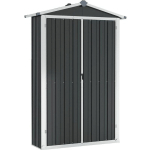 VIDAXL - ABRI DE JARDIN ANTHRACITE 116X45X175 CM ACIER GALVANISÉ