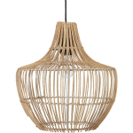 BELIANI - LAMPE PENDANTE STYLE BOHÈME ABAT-JOUR OUVERT EN ROTIN NATUREL BEIGE MAZOWE - NATUREL