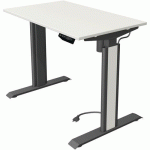 BUREAU RÉGLABLE MOVE 1 ADVANCE BLANC/ANTHRACITE - 100X60 CM - KERKMANN