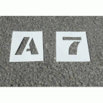 LOT DE 2 - POCHOIR - LETTRES CHIFFRES - KIT COMPLET - PVC SOUPLE HAUTEUR: 25 MM