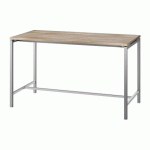 TABLE HAUTE BOXY H 107 X L 180 X P 80 CM ORME PIÉTEMENT MÉTAL ALUMINIUM