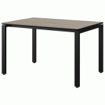 TABLE MALIBU 120X80 T5 SOUDÉ ST ANTIB CHÊN 1146/NO NOIR 9005